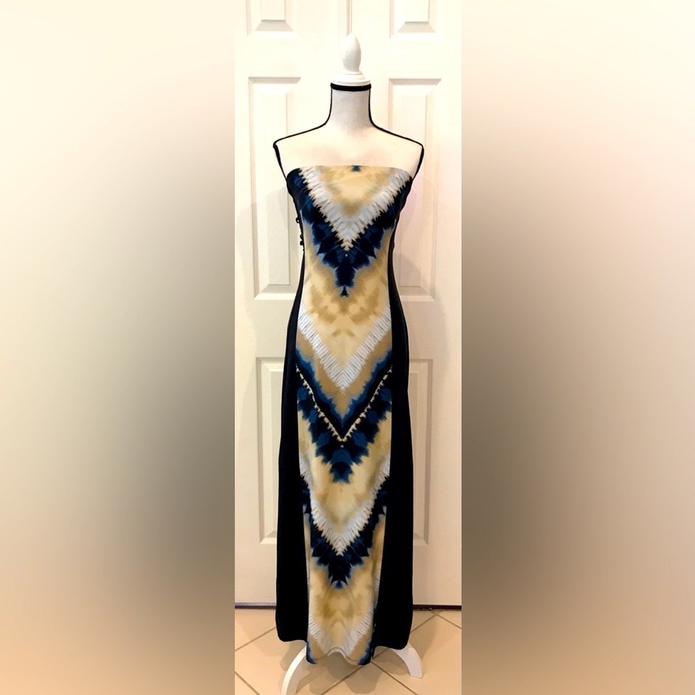 Venus Maxi Strapless-Built in Bra Top Dress Size Small